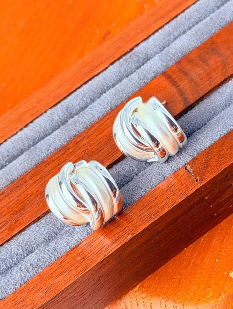 Classy Silver Earrings (6)