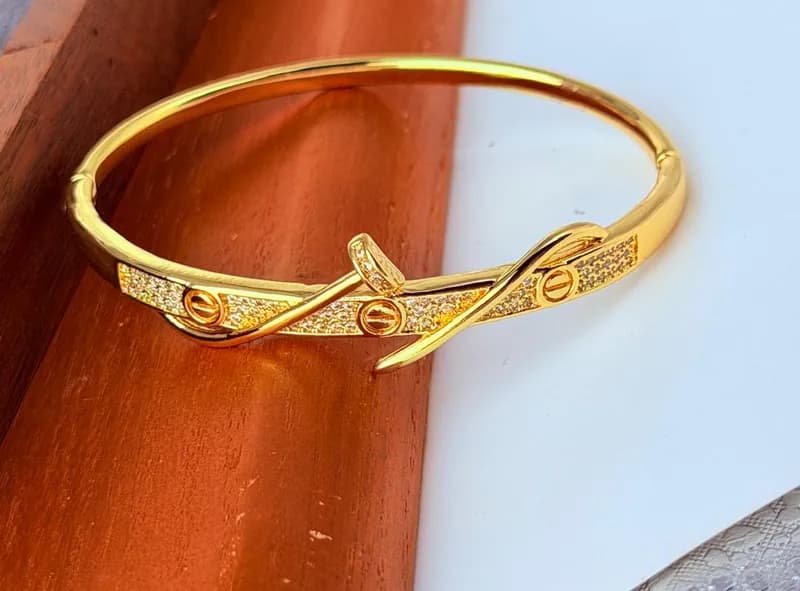 Gold Plated Bangle (2)