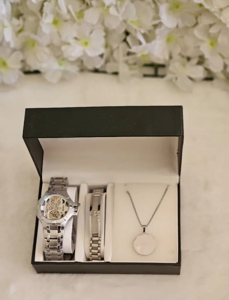 Classy Silver Watch Set