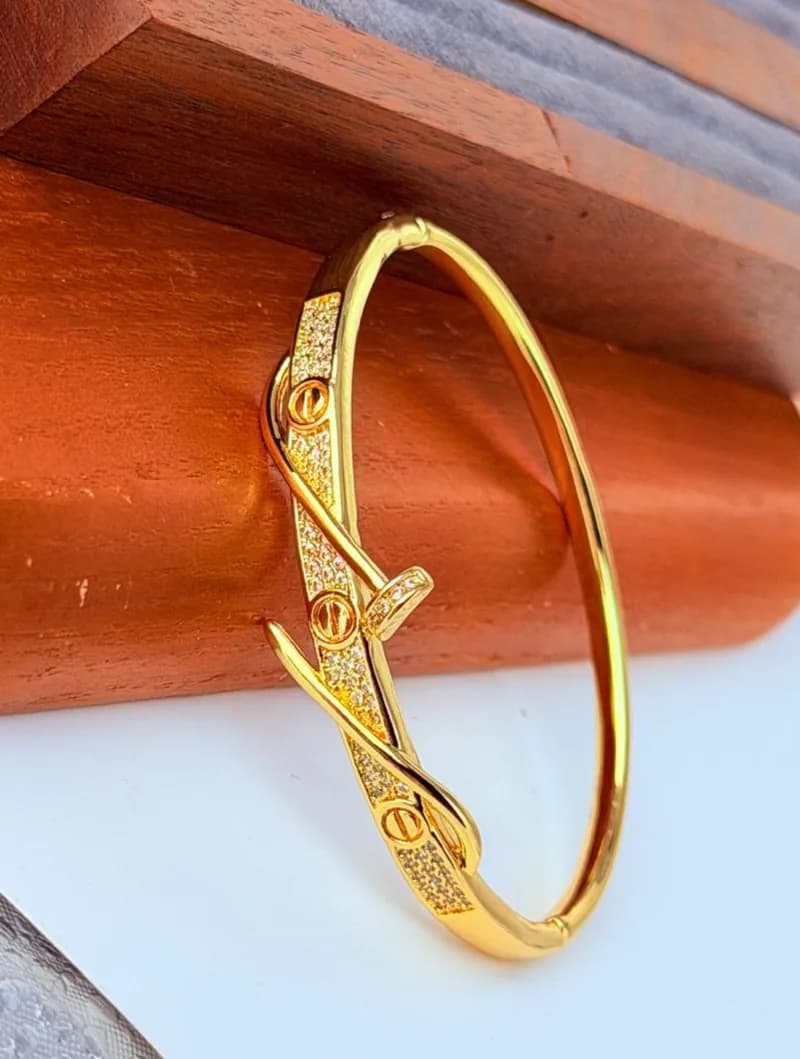 Classy Gold Plated Bangle (3)